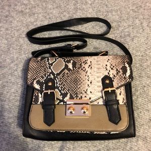 ASOS Faux Leather/Snakeskin Satchel